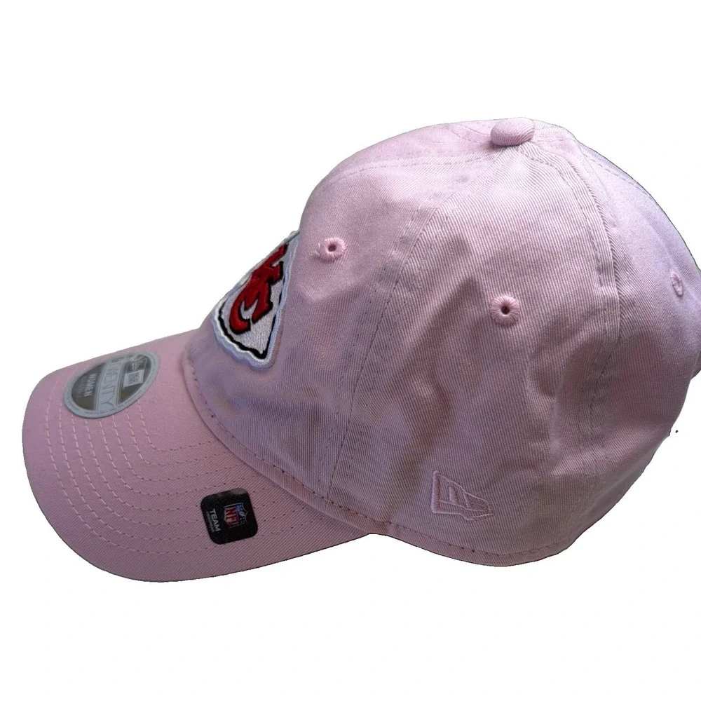 New Era Kansas City Chiefs NFL 9TWENTY Women's Adjustable Cap Hat Pink/White